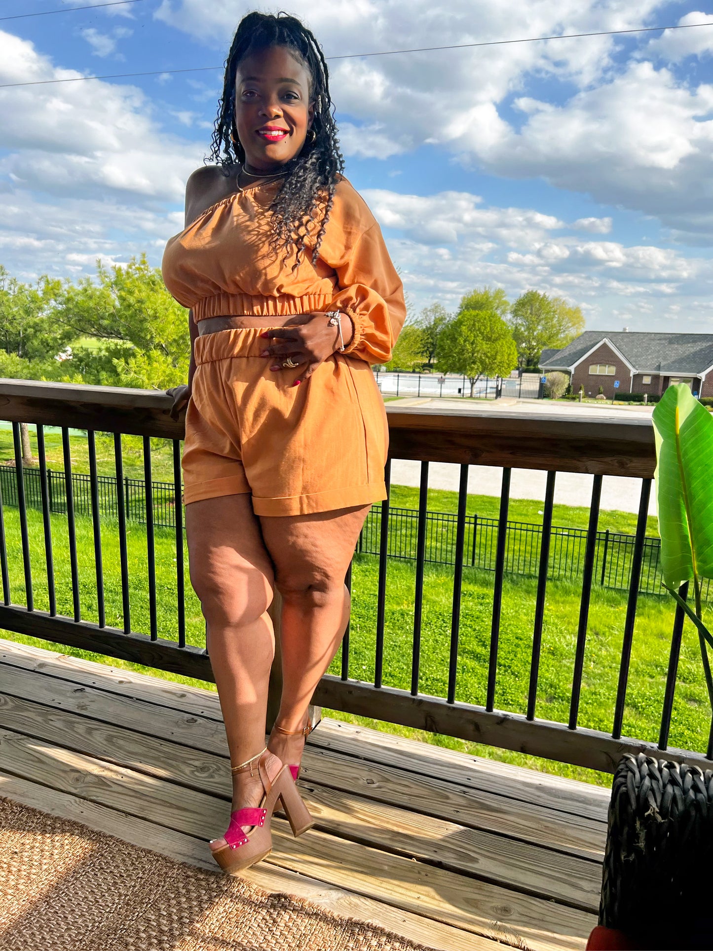 Orange Set Crop Plus