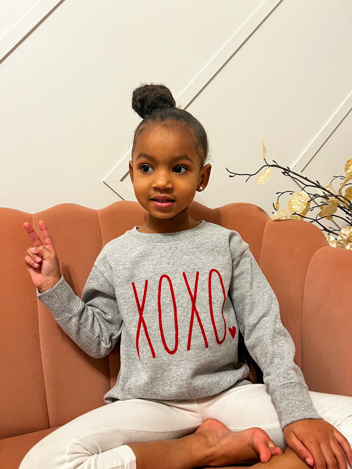 Toddler Grey XOXO Sweatshirt